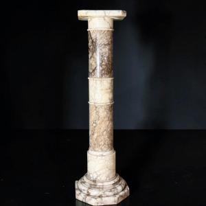 Colonna /Capitello Architettonico in Marmo Arabescato 
