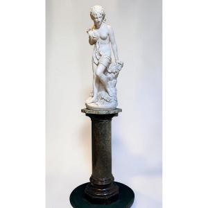 Statua raffigurante Andromeda di Domenico Menconi (1879) Marmo Bianco Statuario di Carrara