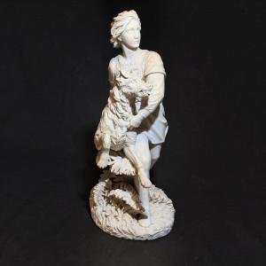 Statua raffigurante "IL GIOVANE ROMILLY " di Alexander (1825-1871) Marmo Bianco Carrara