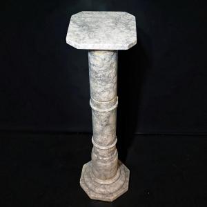 Colonna/Capitello in Marmo Arabescato 