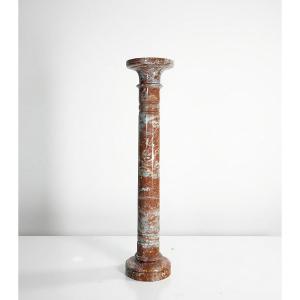 Colonna in Marmo Rosso