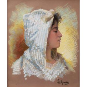 Louis Muraton, Young Oriental Girl In Profile