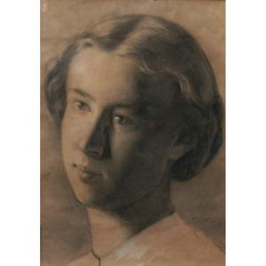 Attributed To Eugène-emmanuel-amaury Pineu-duval, Known As Amaury-duval, Portrait Of A Young Man