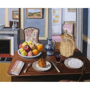 Georges Thill, A.k.a. Serge Ghillot, Interior With Still Life