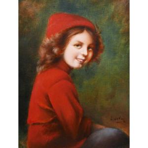 French School, Probably Alsacian, Circa 1900, Little Red Riding Hood
