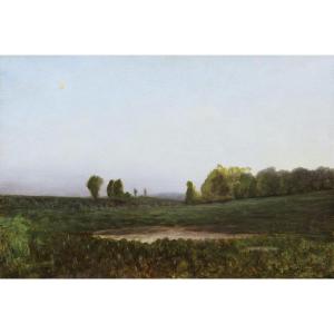 Jean-antoine, Known As Johannès Son, Landscape Of Ain At Dusk