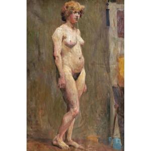 Charles Tcherniawsky, Nude Model In The Studio