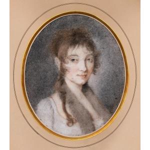 French School, Early 19th Century, Portrait Of A Young Woman