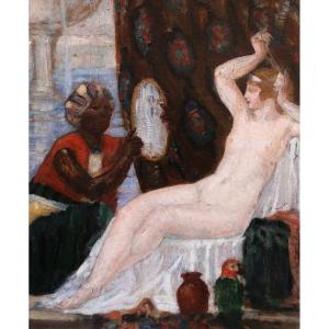Jean André Caverne, The Odalisque And The Servant