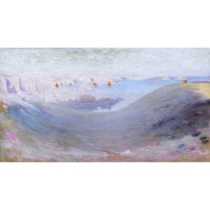 French School Circa 1910-1920, Sardine Boats At Belle-île, Brittany