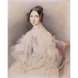 Caspar Jele, Portrait Of Hélène Louise élisabeth Of Mecklemburg-schwerin, Duchess Of Orleans