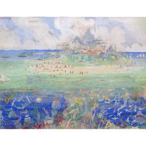 Alexis Kalaeff, The Island (surrealist Composition)