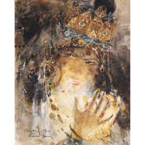 Georges Fernand Janin, Woman From Biskra In Algeria