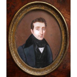 étienne Ferdinand Mulnier, Portrait Of A Man In A Frock Coat