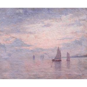 Attributed To Charles Louis Eugène Signoret, Seascape