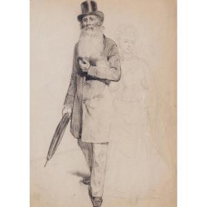 Adrien Emmanuel Marie, Jean Valjean And Cosette (les Misérables, Victor Hugo)