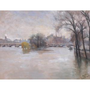 Marthe Pasteur, View Of The Seine And The Pont-neuf