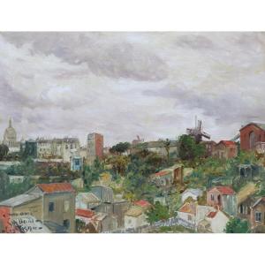 Georges Vaughan Curtis, General View Of The Butte De Montmartre