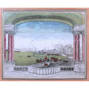 French School Of The 18th Century, The Bombardment Of Belle-île