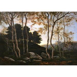 Félix Choisnard, Romantic View Of The Château De La Madeleine In Saint-rémy-les-chevreuse