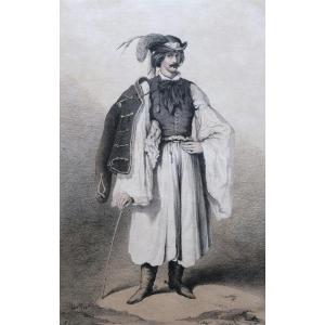 19th C. French School, After Theodore Valerio, Farmer From The Heves County (hungary)