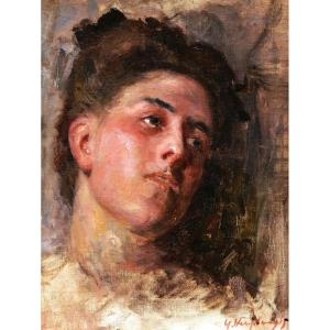Yone Verploegh, Portrait Of A Woman In Bottom View