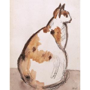 Attributed To Gwen John, Sitting Cat