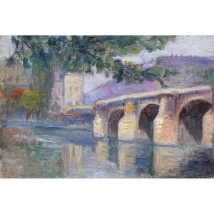 French School Circa 1900-1930, Le Pont Neuf In Paris