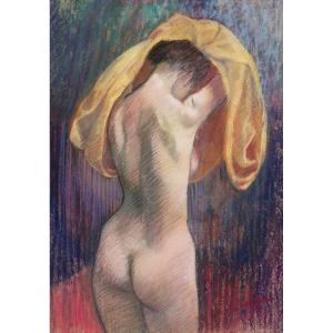 Jacqueline K. Crofton, Nude From Behind With A Yellow Towel (rapt)