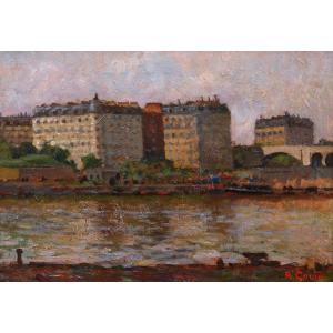 René Albert Raphaël Gouin, View Of The Auteuil District In Paris