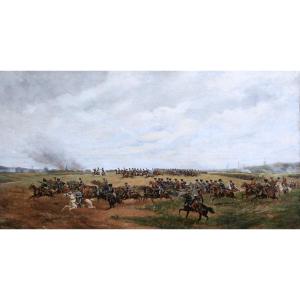Paul émile Léon Perboyre, The Battle Of Leipzig (large Format)