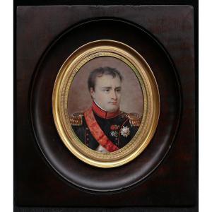 French School Early 19th Century, Portrait Of Emperor Napoleon I