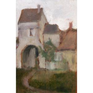 Paul Sieffert, Landscapes And Characters, Set Of Three Paintings