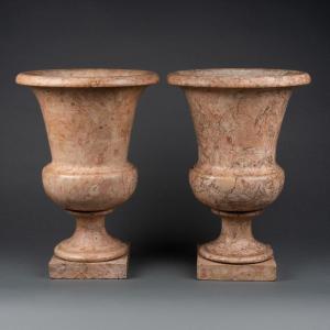 Pair Of Large Vases Mid-19th Century