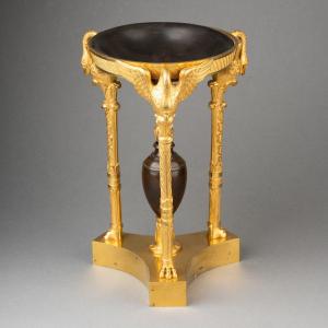"brûle Parfum" In Patinated And Gilded Bronze, Empire Period, Early 19th Century.