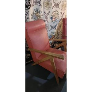 Paire De Fauteuils Année 70
