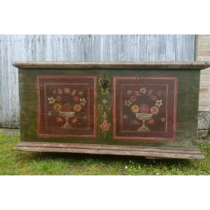 19th Century Austrian Painted Wooden Chest