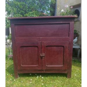 Small Flour Cabinet From The 19th Century