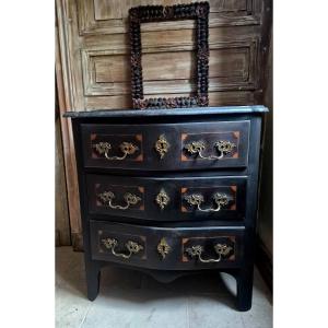 Small Chest Of Drawers In Black Patina