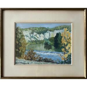 "landscape With Gorges" Emile Mangenot