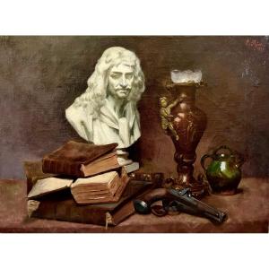 "composition With A Bust Of Molière" E. Pages 1899