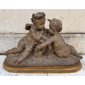 Terracotta Sculpture: The Source. After Carrier - Belleuse