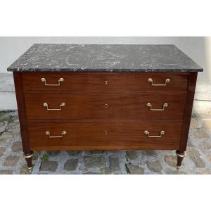 Louis XVI Period Mahogany Chest Of Drawers 