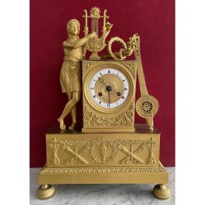 Restoration-period Gilt Bronze Clock