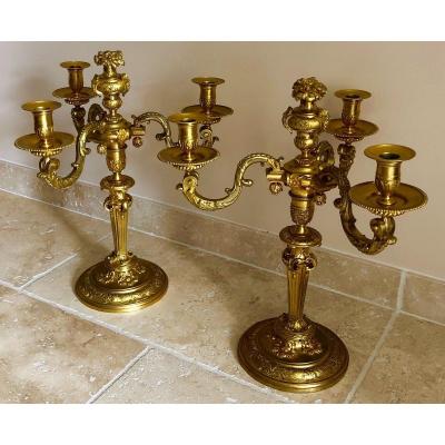 Pair Of Louis XIV Candelabra