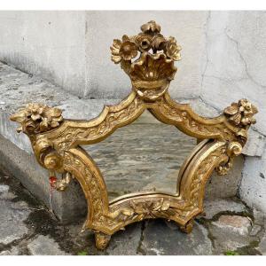 Italian Golden Wood Mirror