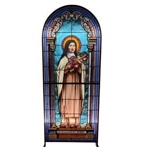 Stained Glass Window Of Saint Therese Of The Child Jesus