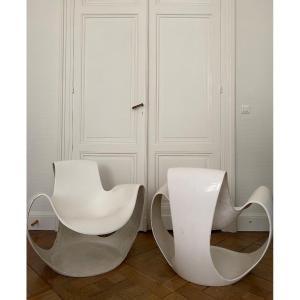 Pair Of Albatros Armchairs - Danielle Quarante