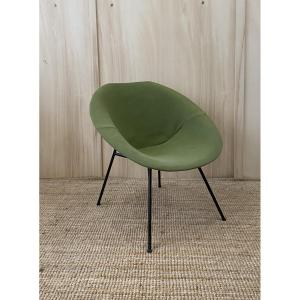 Armchair By Claude Vassal For "les Magasins Pilotes" - 1950s