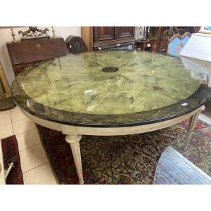 Large 20th Century Pedestal Table 
